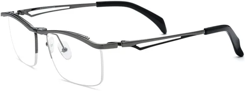 Vista 5 de Marco de lentes de titanio abatible de 180 para hombre, lentes ópticos cuadrados F8043