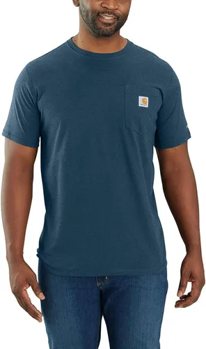 Vista 36 de Carhartt Force - Camiseta de manga corta, con bolsillo, de ajuste holgado y peso medio para hombre Malt