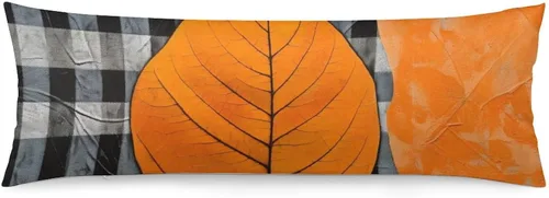 Vista 12 de Funda de almohada corporal de Halloween, Acción de Gracias, larga, arañas en telas, Halloween, lavable a máquina con cremallera, funda de almohada