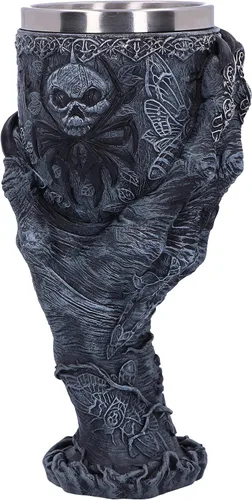 Vista 4 de Nemesis Now Baphomet's Grasp Horror - Copa de mano, poliresina, negro y plateado, 7.1 in
