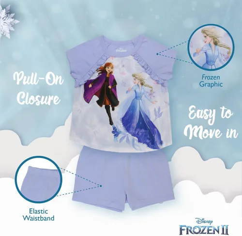Vista 5 de Disney Conjunto de pijama de 3 piezas de Minnie Mouse de Descendientes de Frozen para niña
