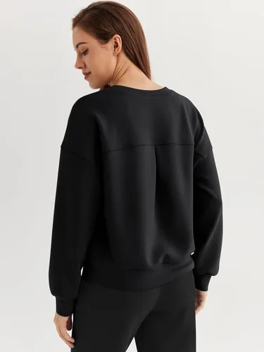 Vista 2 de AUTOMET Sudaderas con capucha para mujer, cuello redondo, suéteres casuales y cómodos, trajes de otoño, ropa de invierno de moda 2023