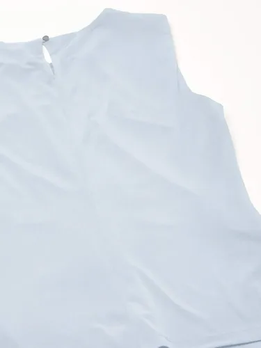 Vista 6 de Calvin Klein - Camisola sin mangas con cuello plisado para mujer