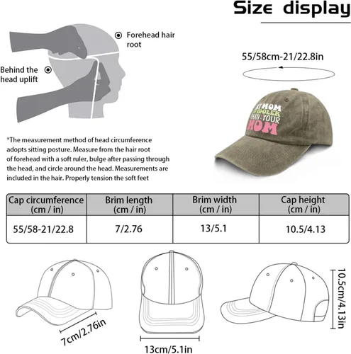 Vista 3 de devor Hat My mom is Cooler Than Your Mom Dad Hats, gorra de béisbol gráfica para hombre