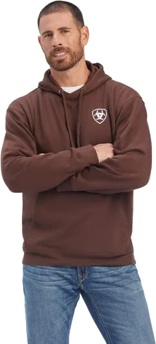 Vista 17 de ARIAT - Sudadera con capucha para hombre Negro