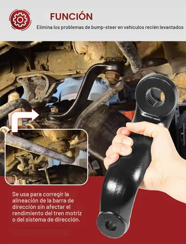 Vista 3 de Brazo Pitman Drop 6610 para Jeep Cherokee XJ 1984-2001 y Jeep Comanche MJ 1986-1992 para kits de elevación de suspensión de 6"-7