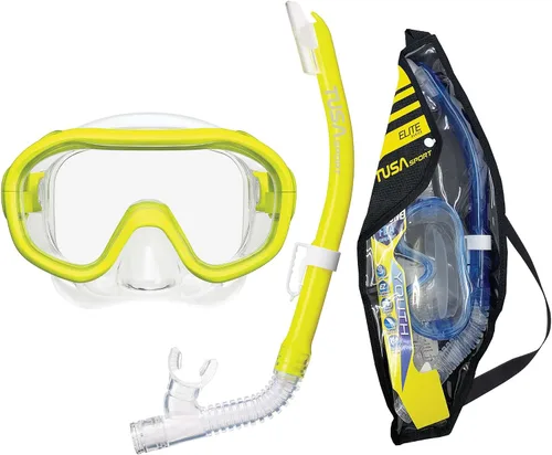 Vista 7 de TUSA Sport Mini-Kleio Junior Máscara y Snorkel Combo (con bolsa reutilizable)