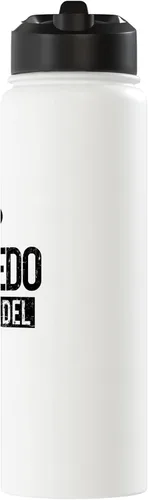 Vista 2 de Padel No Puedo Tengo Padel - Botella de agua aislada de acero inoxidable