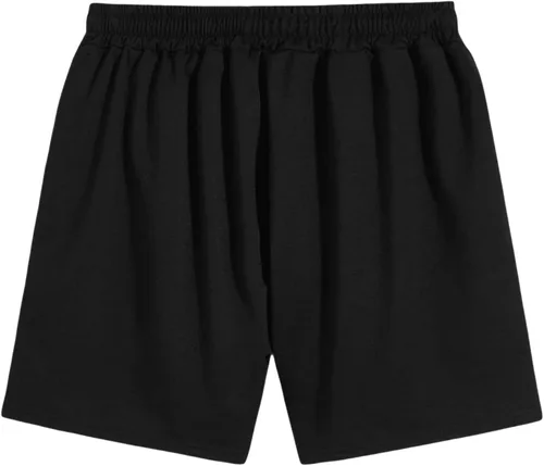 Vista 2 de Romwe Pantalones cortos deportivos con cordón para hombre, con estampado de dibujos animados, con bolsillo