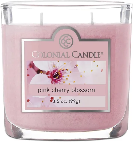 Vista 47 de Colonial Candle Vela perfumada de vainilla ámbar, velas altamente perfumadas para el hogar, vela de cera moteada, 2 mechas, 8 onzas, fabricada