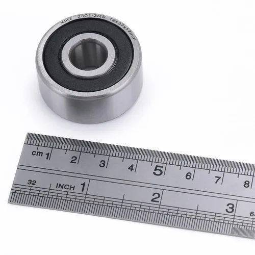 Vista 6 de XIKE 1 Pcs 2201-2RS Sealed Self-Aligning Ball Bearings 12x32x14mm. Lubricated and Chrome Steel Fits