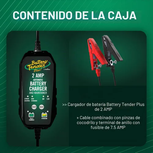 Vista 11 de Battery Tender 6V/12V, cargador de batería seleccionable de 1.25 AMP de ácido de plomo y litio