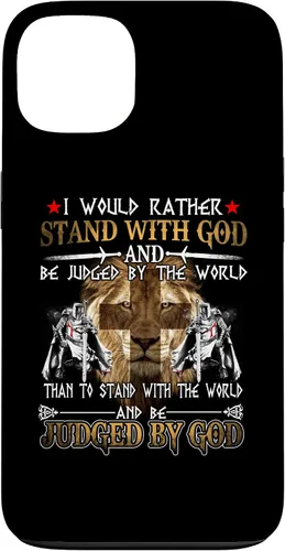 Vista 7 de I Would Rather Stand with God Knight Templar Case for iPhone 17
