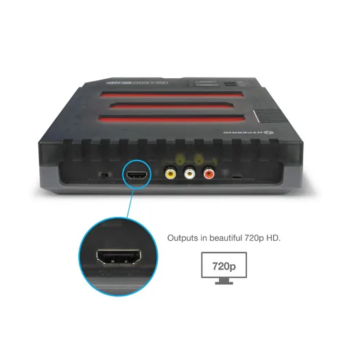 Vista 5 de Hyperkin RetroN 3 HD 3-in-1 Retro Gaming Console for NES, Super Famicom, and Genesis Mega Drive (Space Black) - Sega Genesis