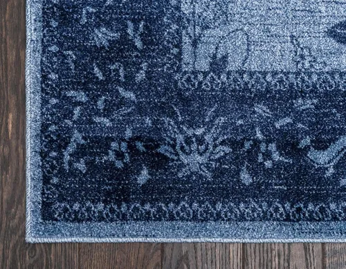 Vista 8 de Unique Loom La Jolla Collection - Alfombra de granja, contemporánea, botánica, tradicional, vintage