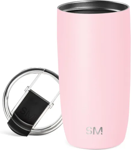 Vista 32 de Simple Modern Taza de café de viaje Tumbler con tapa abatible Reutilizable, aislada, de acero inoxidable, taza de café helado Cold Brew, termo