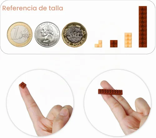 Vista 5 de Larcele Conjunto de Bloques de Construcción Micro, Ladrillos de Juguete de Construcción Mini DIY para Edad Mayor a 12 Años, 1188 Piezas KLJM-05