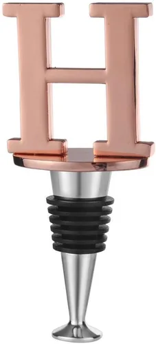 Vista 21 de Miicol Tapón para Botella de Vino, Tapón para Prosecco, Tapón de Vino de Oro Rosa, Tapón de Champán Personalizado, Tapón de Vino con Inicial, Regalo
