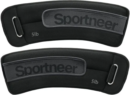 Vista 22 de Sportneer Pesas de tobillo de 0.5/1/2/3/5 libras, 1 par de pesas de muñeca y pierna para mujeres, hombres, niños y niños con correas ajustables