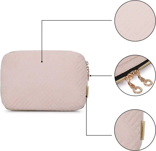 Vista 5 de BAGSMART Estuche organizador de electrónica grande de viaje, artículos esenciales de viaje, organizador de cables, bolsa organizadora de cables