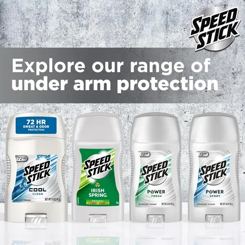 Vista 8 de Speed Stick Desodorante para hombre, fresco, 3 onzas, paquete de 4