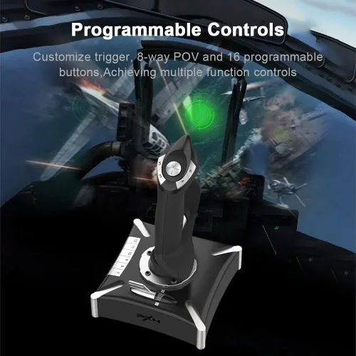 Vista 5 de PXN-2119Pro Flight Simulator Joystick Controls, Vibration Flight Simulator Stick for PS4 Windows XPVISTA7810