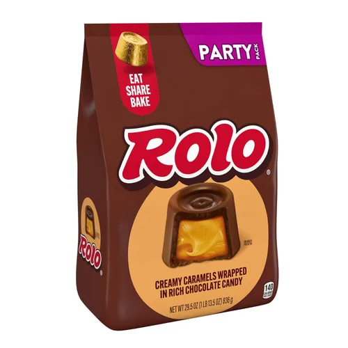 Vista 4 de ROLO Paquete de caramelos de chocolate rico para fiestas, 29.5 onzas