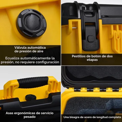 Vista 4 de Funda de compresor de aire para inflador de neumáticos DEWALT 20V MAX DCC020IB - Impermeable, a prueba de polvo, a prueba de golpes, bomba de aire a