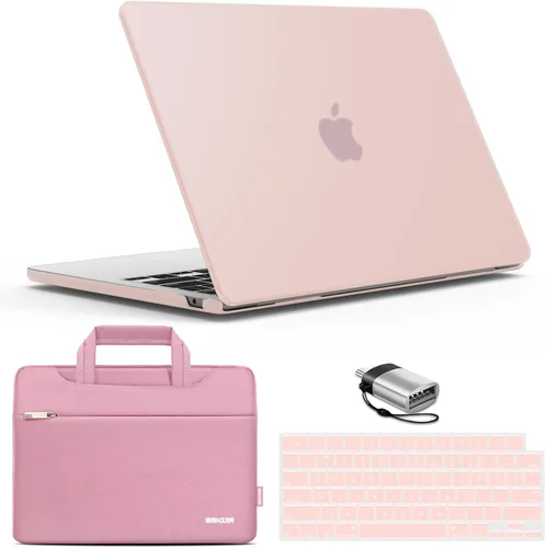 Vista 16 de IBENZER Compatible con MacBook Air de 13 pulgadas 2026 2025 2024 2023 2022 M4 A3240 M3 A3113 M2 A2681, carcasa rígida, funda y cubierta de teclado