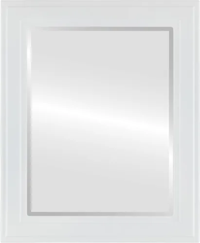 Vista 20 de OVALCREST Espejo de pared biselado rectangular para decoración del hogar, estilo Wright - Oro champán - Dimensiones exteriores de 16 x 20 pulgadas