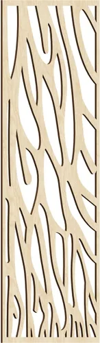 Vista 25 de 9 3/8"W x 24 3/8"H x 1/4"T Bristol Decorativos Paneles de Pared de Madera Calado, Cereza