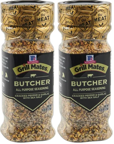 Vista 14 de McCormick Grill Mates Coarse Black Pepper & Flake Salt Grilling Seasoning, 5.71 oz