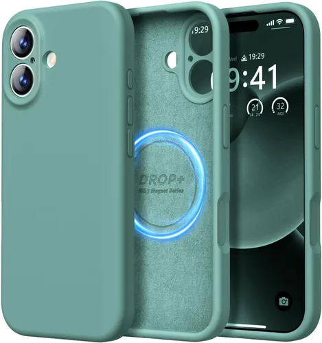 Vista 70 de LOVE 3000 Diseñada para Funda iPhone Air, Silicona Premium [Compatible con Magsafe][Forro de Microfibra Suave Anti-Rayones] Funda Protectora
