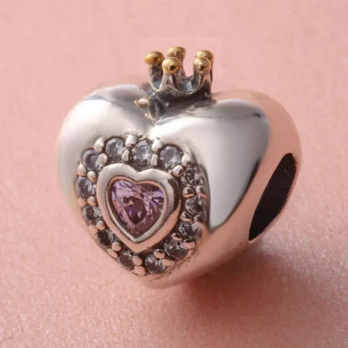Vista 4 de Abalorios para el día de San Valentín de plata de ley 925, flecha de cupido, te ama, amante abrazarse, trébol de cuatro hojas, rosa, corazón