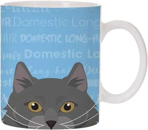 Vista 4 de Adorable diseño de raza de gato taza de café de cerámica de 11 oz (abisinio)