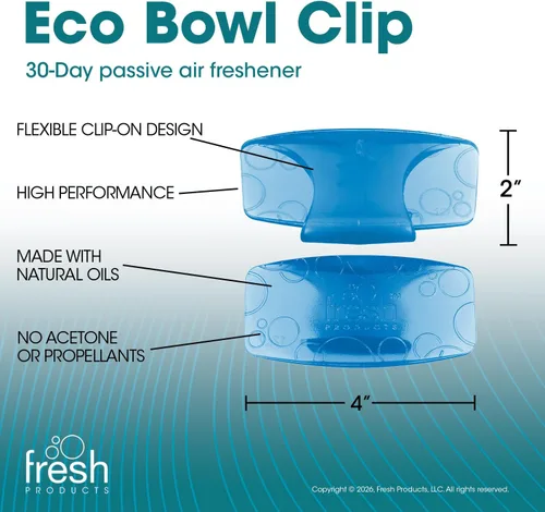 Vista 4 de Fresh Products FRS EBC72 CBLBX Eco-Fresh - Pinza para tazón, flor de algodón, color azul (paquete de 12)