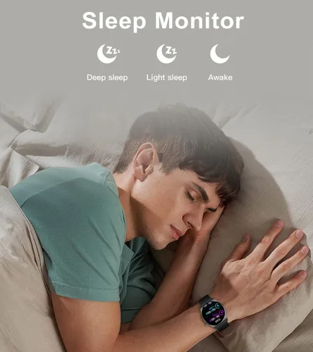 Vista 6 de Yihou Reloj inteligente para teléfonos Android y teléfonos iOS rastreador de fitness monitor de frecuencia cardíaca reloj de presión arterial
