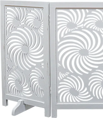 Vista 33 de Puerta independiente para mascotas para perros, puerta plegable de madera para perros para casa, puerta interior para perros para escaleras