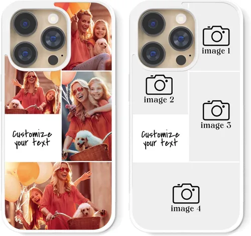 Vista 32 de Fundas de teléfono personalizadas Red Love You Imágenes empalmadas para iPhone 5 6 7 8 11 12 13 14 15 16 Pro Max Plus Mini X para Samsung S21 S22