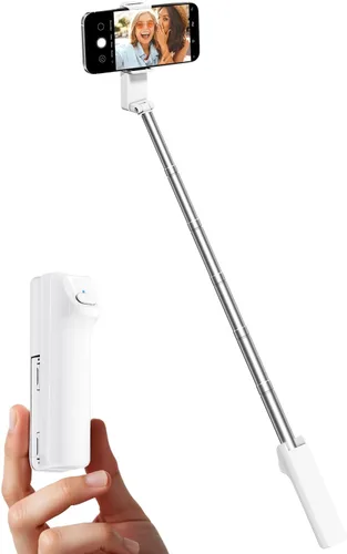 Vista 7 de Viozon Palo Selfie Portátil, Tubo Extensible Ligero de Acero Inoxidable, Palo Selfie Compacto Todo en Uno con Control Remoto Inalámbrico Compatible