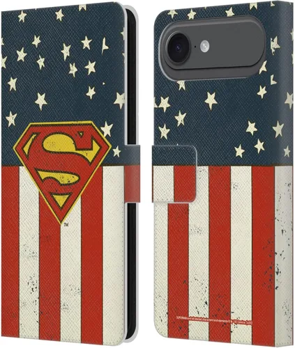 Vista 118 de Head Case Designs Funda de piel con licencia oficial de Superman DC Comics con logotipos negros y rojos compatible con Apple iPhone 11