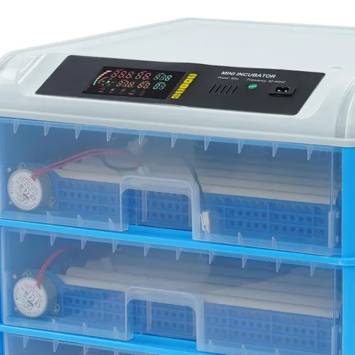 Vista 8 de Incubadora automática de huevos, incubadora de pollo con control de humedad, con girador automático y pantalla LED para incubar huevos para gallina