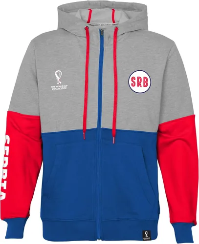 Vista 4 de Outerstuff Sudadera internacional de fútbol para hombre Copa Mundial de la FIFA Panel de contraste de país con capucha de forro polar