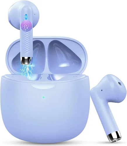 Vista 8 de Jxrev Auriculares inalámbricos mejorados 2026, auriculares Bluetooth 5.4 de 50 horas de reproducción con 4 micrófonos ENC con cancelación de ruido