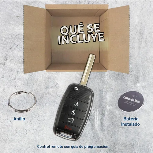 Vista 2 de Llavero retráctil con entrada sin llave compatible con Kia Sorento 2016-2018 (OSLOKA-910T) Uno