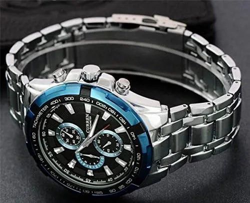 Vista 6 de Relojes Reloj de cuarzo de acero inoxidable completo para hombre