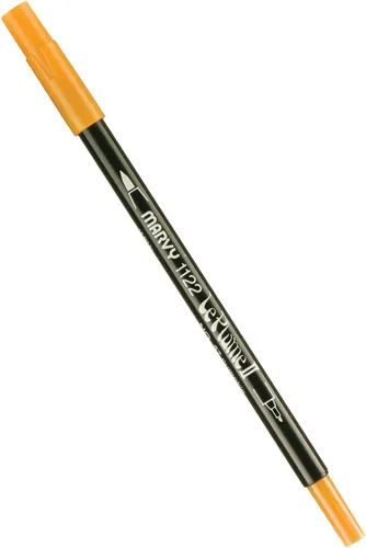 Vista 51 de Uchida 1122-C-3 Marvy Extra Fine Tip Le Plume II Rotulador de doble punta, azul