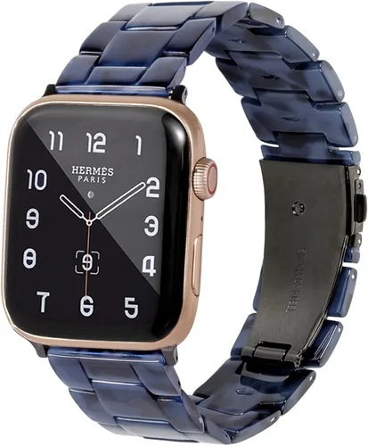 Vista 9 de HOPO Compatible With Apple Watch Band Thin Lightweight Resin Strap Bracelet Fashion Wristband Replacement For iWatch Bands Series Ultra 11 10 9 8 7