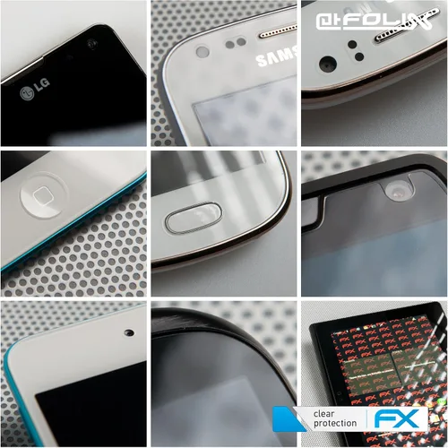 Vista 4 de Película protectora de pantalla compatible con Nintendo GBA SP Protector de pantalla, película protectora FX ultra transparente (3X)