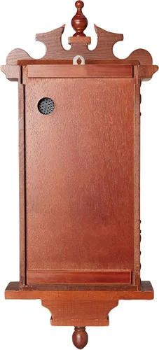 Vista 3 de Bedford Collection Redwood Finish - Reloj de pared de 25 pulgadas con péndulo y campanilla